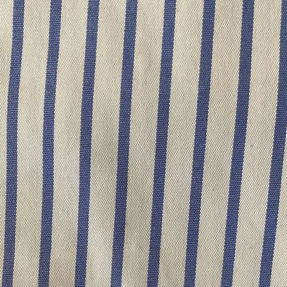 Cold Shoulder Womans’ Striped Blouse with Button front and Tie at Waist. Size L. - Picture 6 of 8